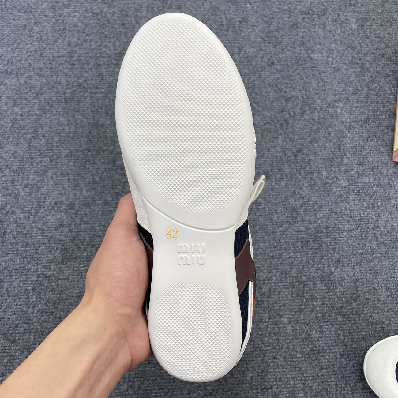 Miu Miu Baltic Blue Amaranth Suede Sneakers (2) - www.newkick.org